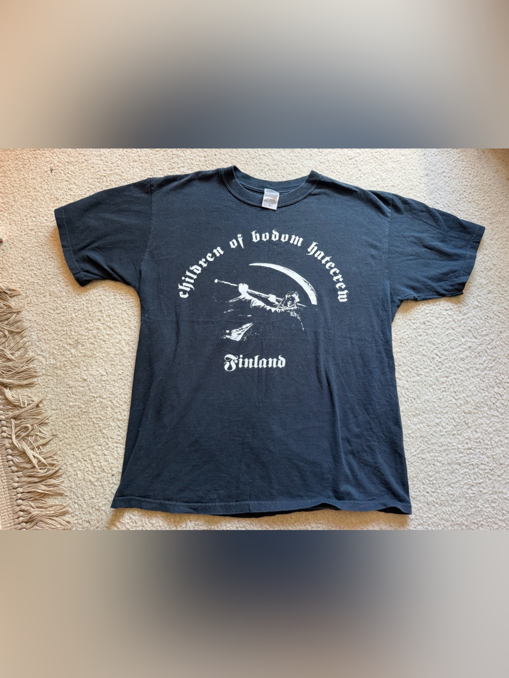 Vtg CHILDREN OF BODOM Hatecrew Finland T-Shirt Large